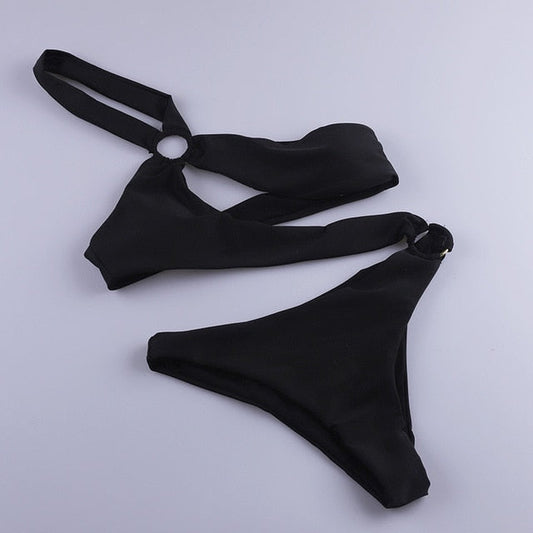 Baddräkt Dam Monokini Bandeau Polyester och Spandex-1