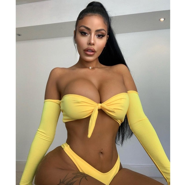 Variant image for Dam Bikini Set Axelfri Polyester Spandex-3