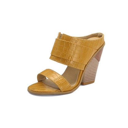 Variant image for Dam Sandal Chunky Häl Bonded PU-Läder-3