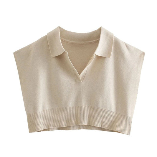 Dam Kortärmad Tröja Täckkrage Polyester-1