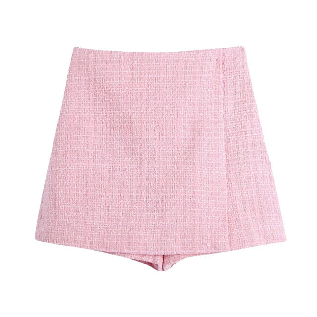 Dam Högmidjade Shorts Woven Material för Träning och Avkoppling-1