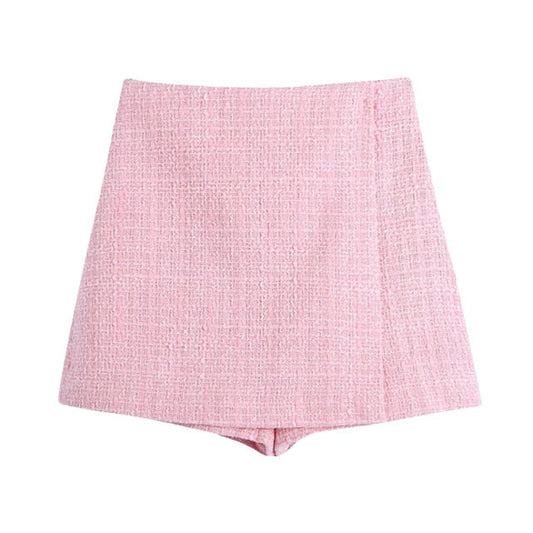 Dam Högmidjade Shorts Woven Material för Träning och Avkoppling-1