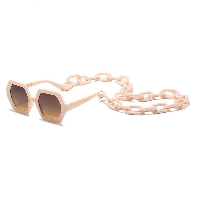Unisex Solglasögon Kedjedekorationer UV400 Skydd Plast 10