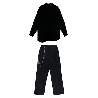 Variant image for Dam Byxor med Resår i Midjan och Falska Fickor Snygga Komfortabla-1