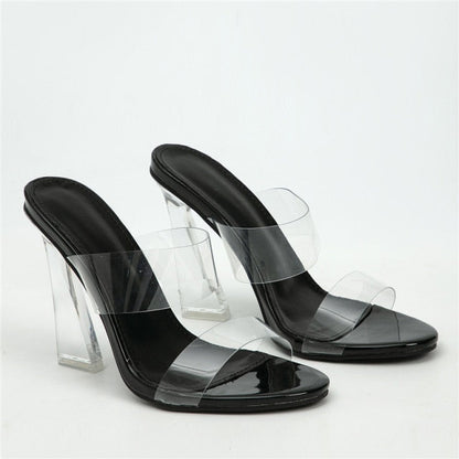 Kvinnors Sandaler med Kristalldetaljer PU och Gummi-1