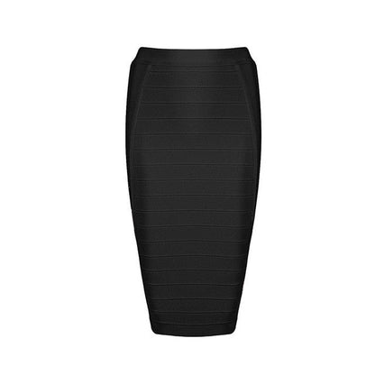 Dam Blyertskjol Monokrom Polyester Spandex-6