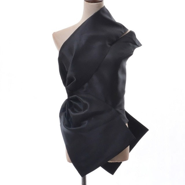 Variant image for Dam Axeltopp Sluttande Krage Bomull Polyester-1