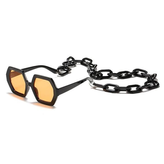 Unisex Solglasögon Kedjedekorationer UV400 Skydd Plast-1