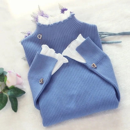 Variant image for Dam Tröja Statkrage Rufflar Polyester Normal Passform-13