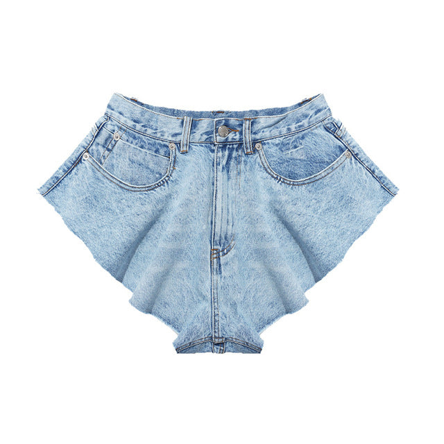 Variant image for Dam Denimshorts Hög Midja Bomull Polyester-1