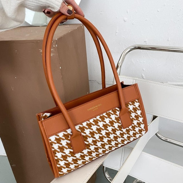 Dam Axelväska Hundmotiv Praktisk PU-material-6