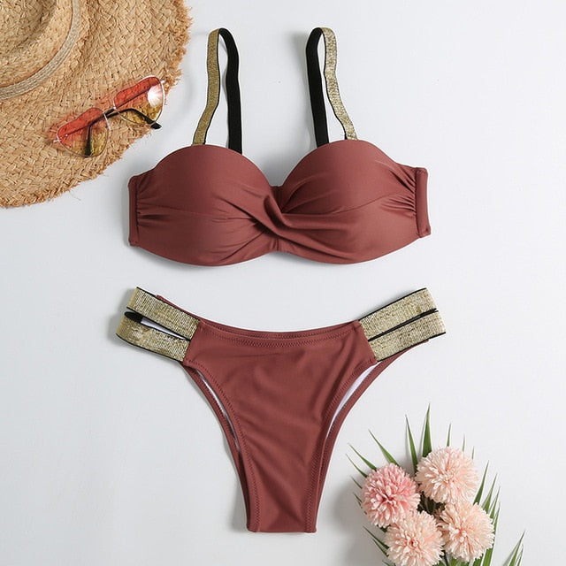 Variant image for Dam Bikini Set Hip-in Passform Nylon Spandex-3