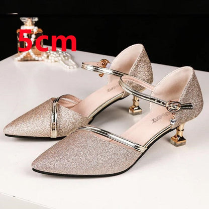 Variant image for Dam Stiletto Pumps Spetsig Design PU-material-5