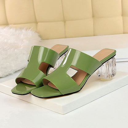 Variant image for Dam Slingback Sandaler Hög Klack PU-gummi-6