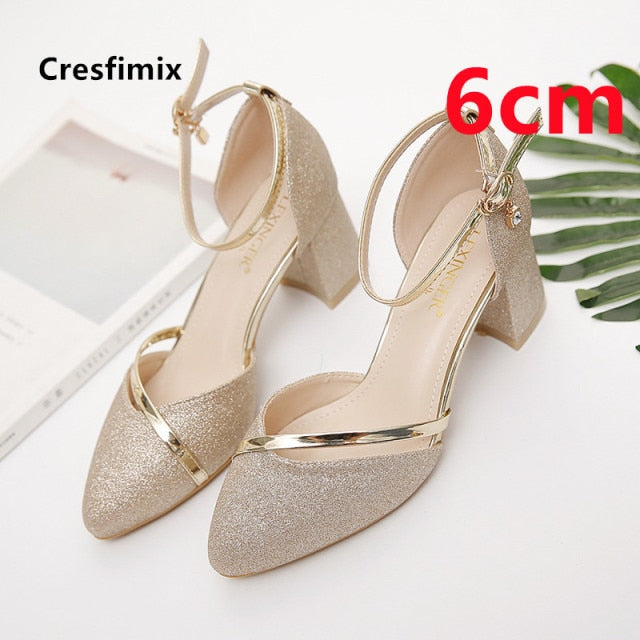 Variant image for Dam Stiletto Pumps Spetsig Design PU-material-8