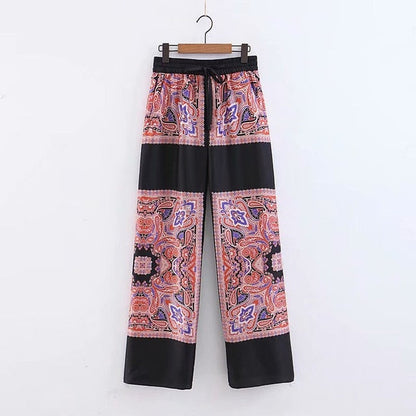 Variant image for Dam Pyjamas Set Kimonoinspirerade Byxor Långärmad Akryl Polyester Spandex-4