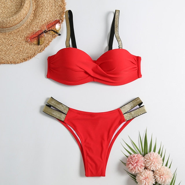 Variant image for Dam Bikini Set Hip-in Passform Nylon Spandex-7