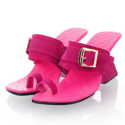 Variant image for Dam Sandaler Slipper Läder med Spänne för Komfort och Stil-3