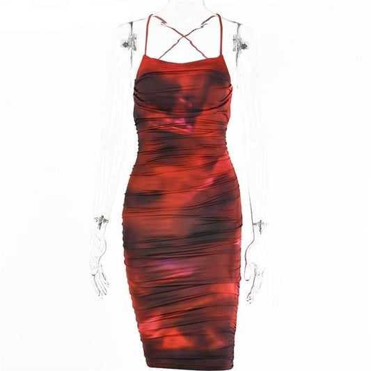 Kvinnors Miniklänning Abstrakt Kolonnform Kashmir Spandex-1