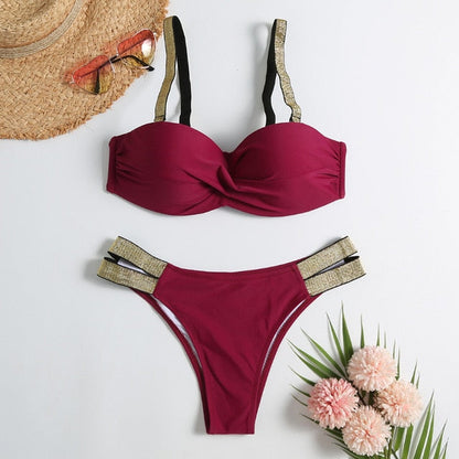 Variant image for Dam Bikini Set Hip-in Passform Nylon Spandex-10