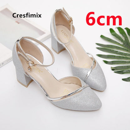 Variant image for Dam Stiletto Pumps Spetsig Design PU-material-9