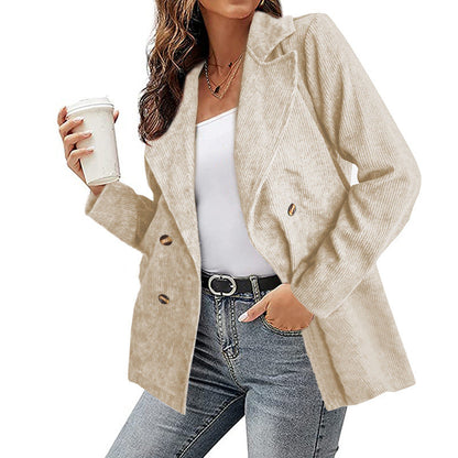Damjacka Modern Trendig Polyester för Damer-6
