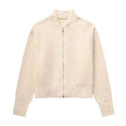 Variant image for Dam Cardigan Stickad med Dragkedja för Eleganta Tillfällen-13