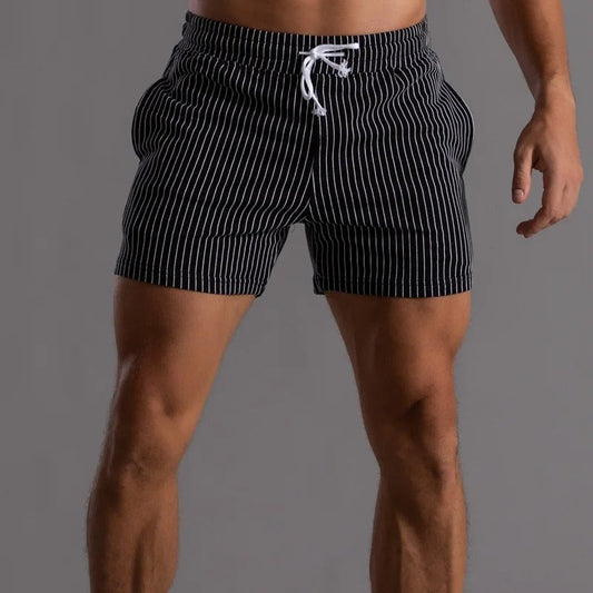 Herr Short Randiga Elastisk Bomull 1