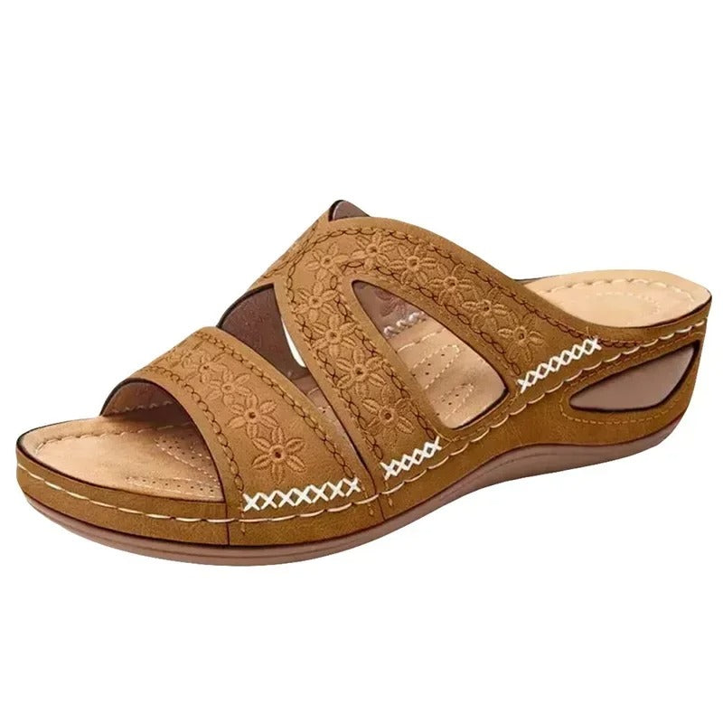 Ortopediska Sandaler Dam med Anatomisk Design, Slip-On och Luftiga Material – Bekväma och Stabila 3