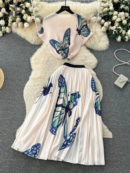 Variant image for Damklänning Tvådelad Elegant Lätt Material för Sommarfest och Bröllop-21