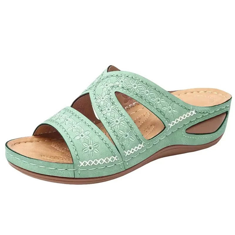 Ortopediska Sandaler Dam med Anatomisk Design, Slip-On och Luftiga Material – Bekväma och Stabila 11