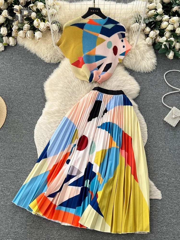 Variant image for Damklänning Tvådelad Elegant Lätt Material för Sommarfest och Bröllop-1