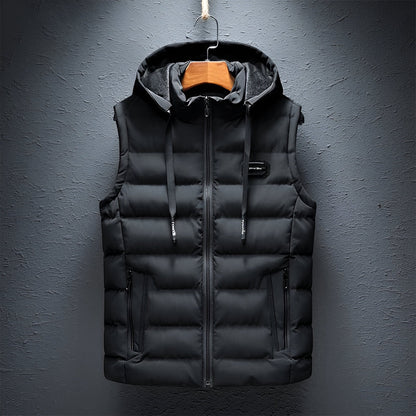 Herr Hoodie Väst Modern Design Högkvalitativ Polyester-1