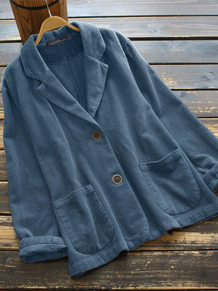 Damjacka Revers Polyester Komfortabel Design för Höst och Vinter 10