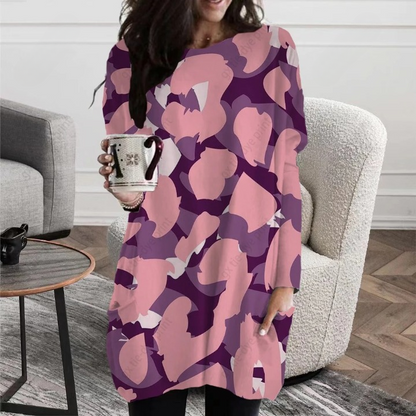 Variant image for Dam Vintertunika Klassisk Stil Polyester Bomull-31