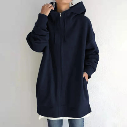 Variant image for Kvinnors Hoodie Avslappnad Bomull-71