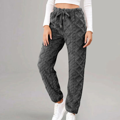 Herr Joggingbyxor Jacquard Mjuk Polyester med Dragsko-1