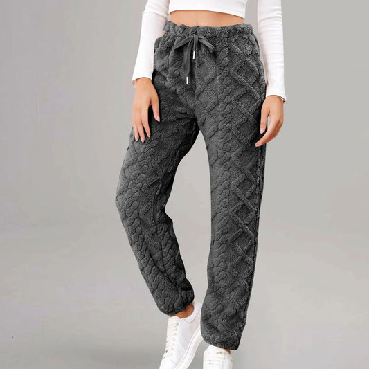 Herr Joggingbyxor Jacquard Mjuk Polyester med Dragsko-1