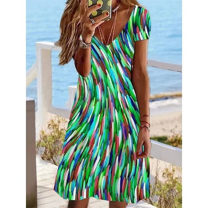 Variant image for Kvinnors Fritidsklänning Lätt Material Elegant Snitt-13