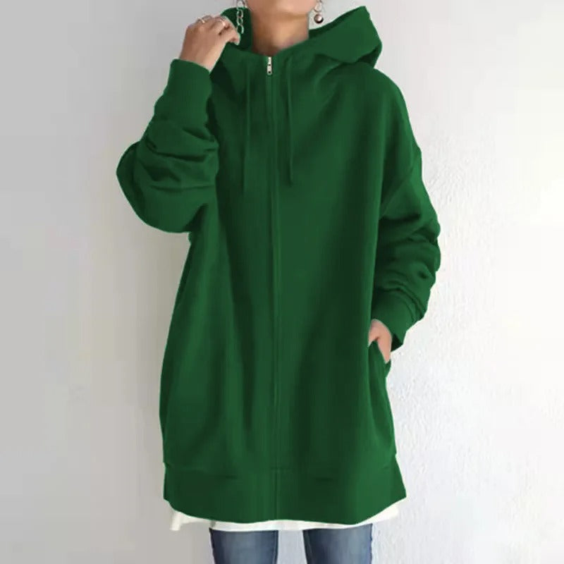 Variant image for Kvinnors Hoodie Avslappnad Bomull-57