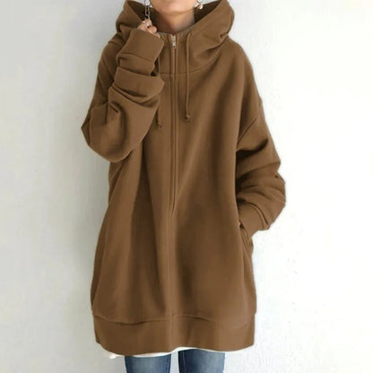 Variant image for Kvinnors Hoodie Avslappnad Bomull-64