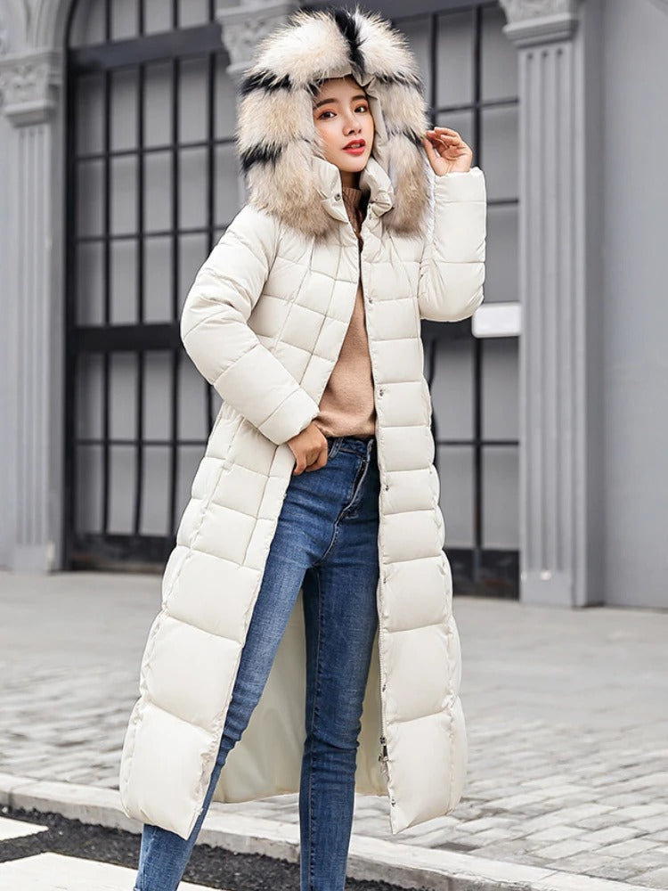 Variant image for Vinterkappa Dam Elegant Fleece Lång Kappa för Vintern-26