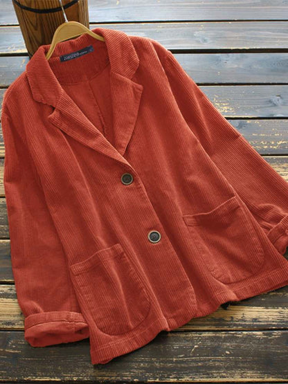 Damjacka Revers Polyester Komfortabel Design för Höst och Vinter 9