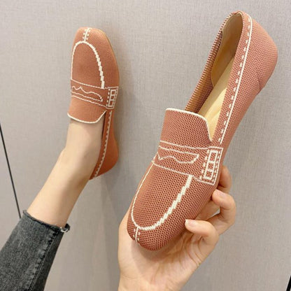 Variant image for Dam Ballerina Skor Slip-On Lätta Andningsbara Tyg-10