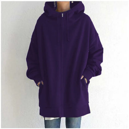 Variant image for Kvinnors Hoodie Avslappnad Bomull-43