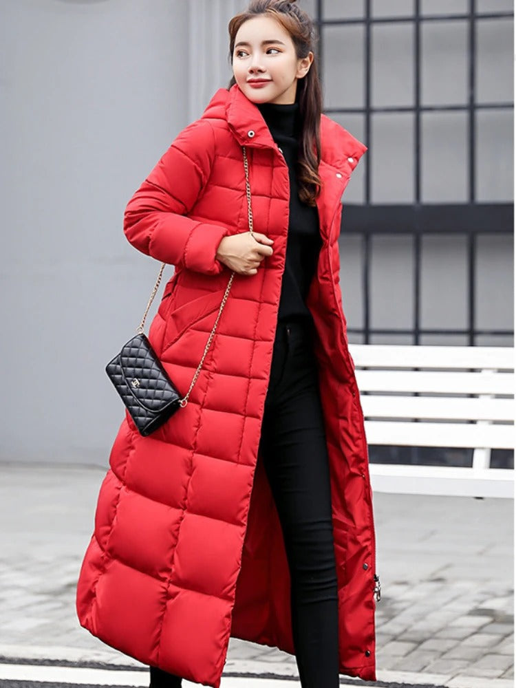 Variant image for Vinterkappa Dam Elegant Fleece Lång Kappa för Vintern-21