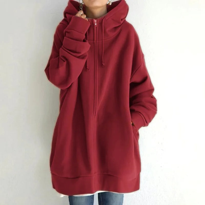 Variant image for Kvinnors Hoodie Avslappnad Bomull-50
