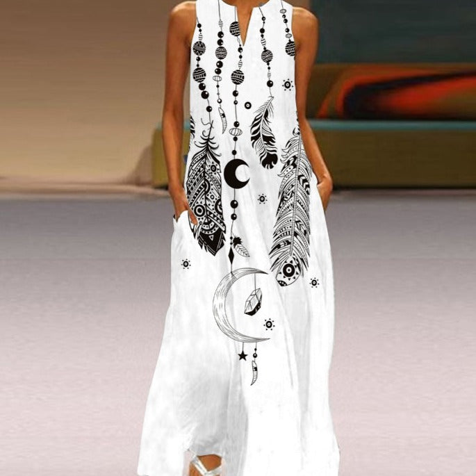 Variant image for Kvinnors Casual Klänning Högelastisk Mjölk Silke-61