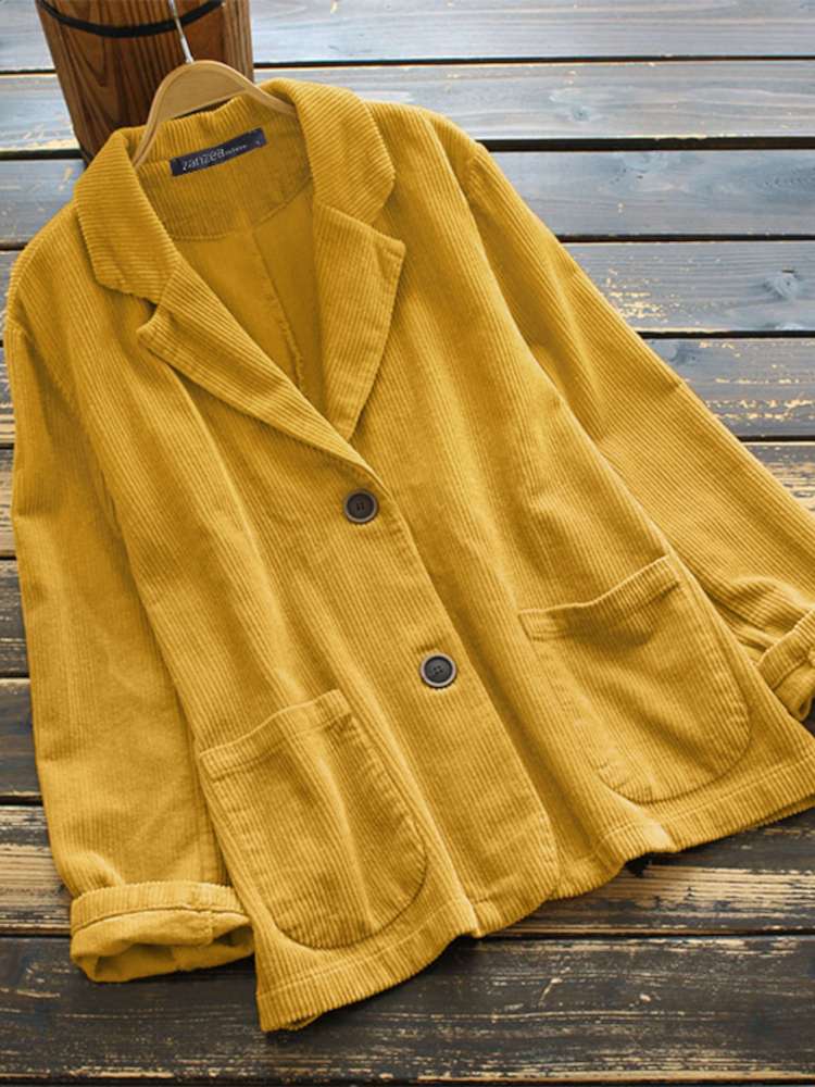 Damjacka Revers Polyester Komfortabel Design för Höst och Vinter 5