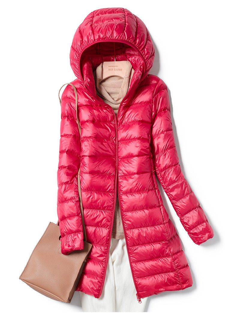 Variant image for Damjacka Quiltad med Huva Polyester för Kalla Vinterdagar-15